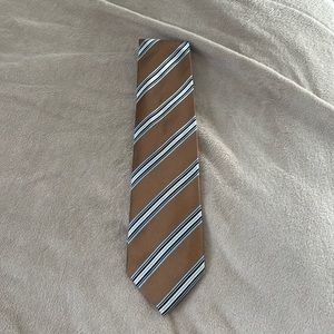 Canali- TIE- BROW BABY BLIE AND NAVY BLUE WITH WHITE- HAPPY POSHING